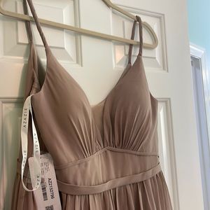Taupe dress Azazie Rayna size 12 NWT
